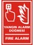Yangın Alarm Düğmesi Fire Alarm (Kendinden Yapışkanlı Etiket) 17,5 x 25 cm 1