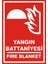 Yangın Battaniyesi Fire Blanket (Kendinden Yapışkanlı Etiket) 17,5 x 25 cm 1