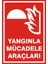 Yangınla Mücadele Araçları Galvaniz Uyarı Levhası 35 x 50 cm 1