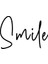El Yazısı ile Yazılmış Smile Duvar Yazısı Sticker 60x41cm - Siyah 3