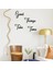 El Yazısı Good Things Take Time Duvar Yazısı Sticker 60x60cm - Siyah 2