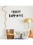 El Yazısı ile Yazılmış Choose Happines Yazısı Sticker 60x30cm - Siyah 2