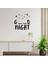 El Yazısı ile Yazılmış Sevimli Şekilde Good Night Yazısı Sticker 60x58cm - Siyah 1