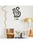 El Yazısı İle Yazılmış Cute Yazısı ve Kedi Sticker 60x33cm - Siyah 2
