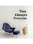 Time Changes Everyone Duvar Yazısı Sticker 60x44cm - Siyah 1