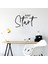 El Yazısı ile Yazılmış Just Start Yazısı Sticker 60x33cm - Siyah 1