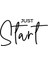 El Yazısı ile Yazılmış Just Start Yazısı Sticker 60x33cm - Siyah 3