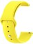 Oppo Watch 46mm Kordon Mat Düz Renkli Silikon Sarı 1