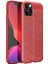 - Apple iPhone 12 Pro - Kılıf Auto Focus Karbon Niss Silikon Kapak - Kırmızı 1