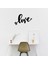 El Yazısı ile Yazılmış Love Yazısı Sticker 60x37cm - Siyah 1