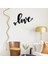 El Yazısı ile Yazılmış Love Yazısı Sticker 60x37cm - Siyah 2