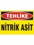 Tehlike Nitrik Asit 2.6 mm PVC Uyarı Levhası 25 x 35 cm 1