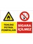 Tehlike Petrol Pompaları Sigara İçilmez 2.6 mm PVC Uyarı Levhası 25 x 35 cm 1