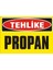 Tehlike Propan Galvaniz Uyarı Levhası 17,5 x 25 cm 1