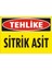 Tehlike Sitrik Asit 2.6 mm PVC Uyarı Levhası 25 x 35 cm 1
