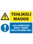 Tehlikeli Madde Kullanmadan Önce Teknik Özelliklerini Oku Galvaniz Uyarı Levhası 17,5 x 25 cm 1