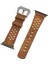 Vigo Sport Toka Apple Watch Uyumlu Deri Kordon 42-44MM G19 Taba 4