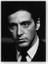 Ahşap Tablo The Godfather Al Pacino Siyah Beyaz 1