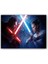 Ahşap Tablo Starwars Rey Vs Kylo Ren 1