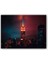 Ahşap Tablo Manhattan Empire State Binası Gece Görünüş 1
