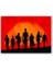 Ahşap Tablo Red Dead Redemption Kırmızı Arkaplan 1