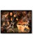 Ahşap Tablo Dimebag Darrell Gitarı ve Arkaplanda Dev Saat 1