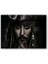Ahşap Tablo Karayip Korsanları Jack Sparrow Siyah Beyaz 1