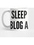 Cute Blogger Humor - Sleep All Day Blog All Night - Funny Slogan Cute Statement Kupa Bardak 1