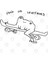 Frog On Skateboard (Line Ver.) Kupa Bardak 3