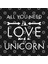 All You Need İs Love : Unicorn°2 Kupa Bardak 3