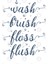 Wash Brush Floss Flush Kupa Bardak 3