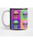 Bright Skulls . Pop-Art Design. Comic Style Kupa Bardak 1