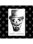 Funky Skull With Hat Kupa Bardak 3