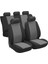Oto Koltuk Kılıfı Sedan HB İçin Arka Sırt 2+1 Oturma Yeri Tekli Siyah Gri 1