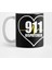 911 Dispatcher Heart Thin Gold Line Kupa Bardak 1
