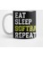 Eat Sleep Softball Repeat' Sport Softball Kupa Bardak 1