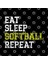 Eat Sleep Softball Repeat' Sport Softball Kupa Bardak 3
