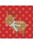 Reindeer Wearing A Scarf Kupa Bardak 3