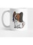 Papillon Cute Cartoon Graphic Kupa Bardak 1