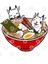 Goat Japanese Ramen Kawaii Kupa Bardak 3