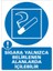 Sigara Yalnızca Belirlenen Alanlarda İçilebilir 2.6 mm PVC Uyarı Levhası 25 x 35 cm 1