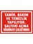 Tamir, Bakım ve Temizlik Yapılıyor. Şalteri Açma Makinayı Çalıştırma (Kendinden Yapışkanlı Etiket) 17,5 x 25 cm 1