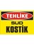 Tehlike Sud Kostik Galvaniz Uyarı Levhası 17,5 x 25 cm 1