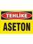 Tehlike Aseton Galvaniz Uyarı Levhası 17,5 x 25 cm 1