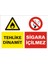 Tehlike Dinamit Sigara İçilmez 2.6 mm PVC Uyarı Levhası 25 x 35 cm 1