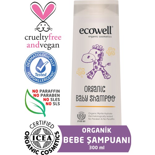 Ecowell Organik Bebe Şampuanı - 300 Ml Ecowell Organik Bebe Şampuanı - 300 Ml
