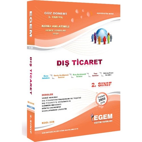 Aof 2 Sinif Dis Ticaret Konu Anlatimli Soru Bankasi Guz Kitabi