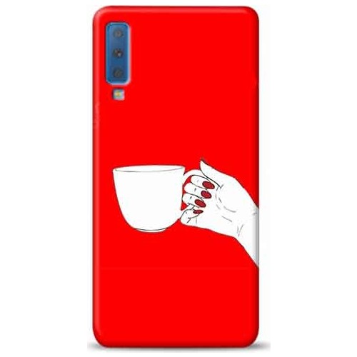 Kılıf Madeni Samsung Galaxy A7 2018 Kahve Kırmızı Koleksiyon Fiyatı