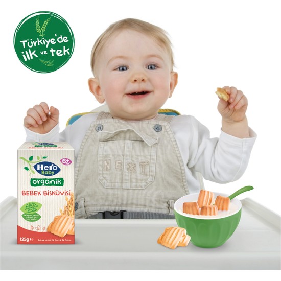 Hero Baby Organik Bebek Bisküvisi 500g (4x125g) Fiyatı