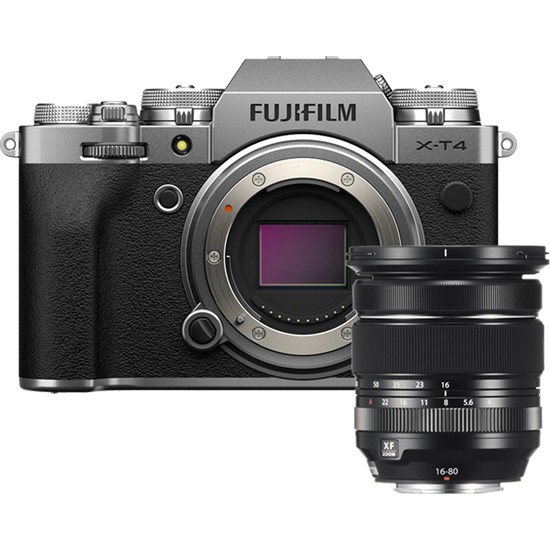 Fujifilm X-T4 Gümüş + Xf 16-80 mm Lens Kit